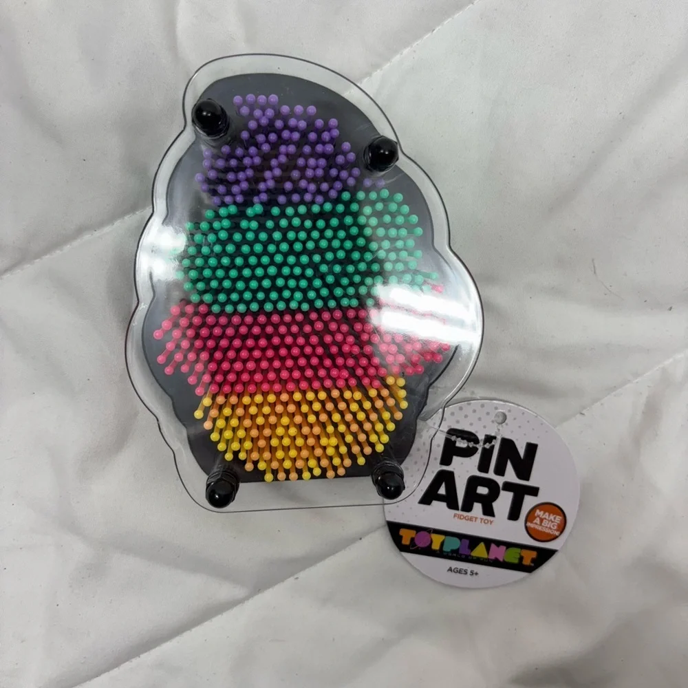 Pin Art 3D Toy Colorful Fidget Sensory Toy Ice Cream NWT